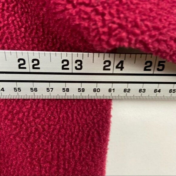 LL Bean Red Fleece Zippered Jacket Pockets Cozy‎ Brushed Warmth Size XL Coat Zip - Picture 11 of 15